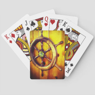 Boat Steering Wheel Playing Cards