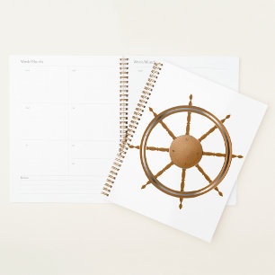 Boat Steering Wheel Spiral Planner