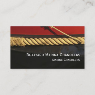 Boat supplies marine chandlers business card