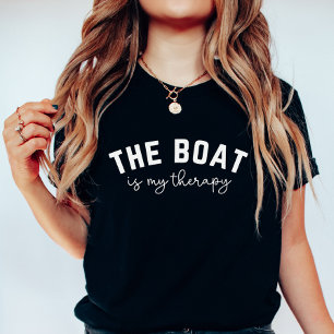 Boat Therapy; Funny Nautical Vacation T-Shirt