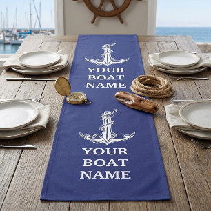 Boat Vintage Nautical Anchor Rope Short Table Runner