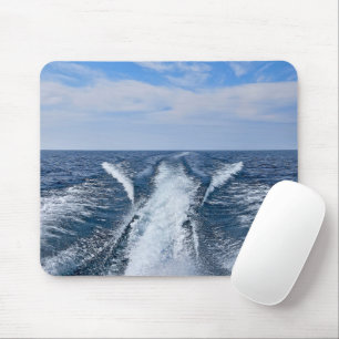 Boat Wake On Lake Michigan Mouse Mat