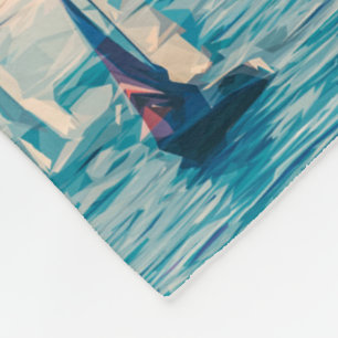 Boat Water Marine Swim Dive Destiny's Destiny Fleece Blanket