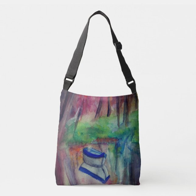 Boat Watercolor  All-Over-Print Cross Body Bag (Front)