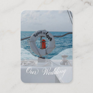 Boat Wedding Reception Invitation Enclosure