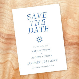 Boat Wedding Save the Date