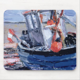 Boat with Red Buoy Mouse Mat