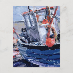 Boat with Red Buoy Postcard