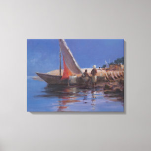 Boat Yard Kilifi 2012 Canvas Print