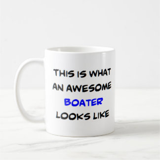boater, awesome coffee mug