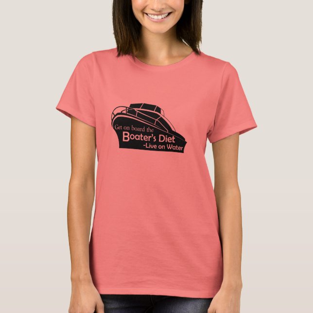 Boater's Diet - white T-Shirt (Front)