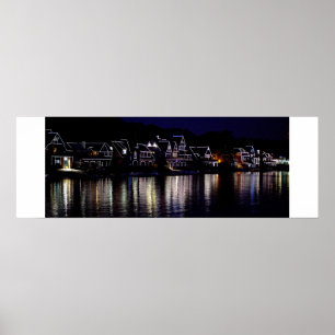 Boathouse Row, Philadelphia, on Schuylkill River Poster