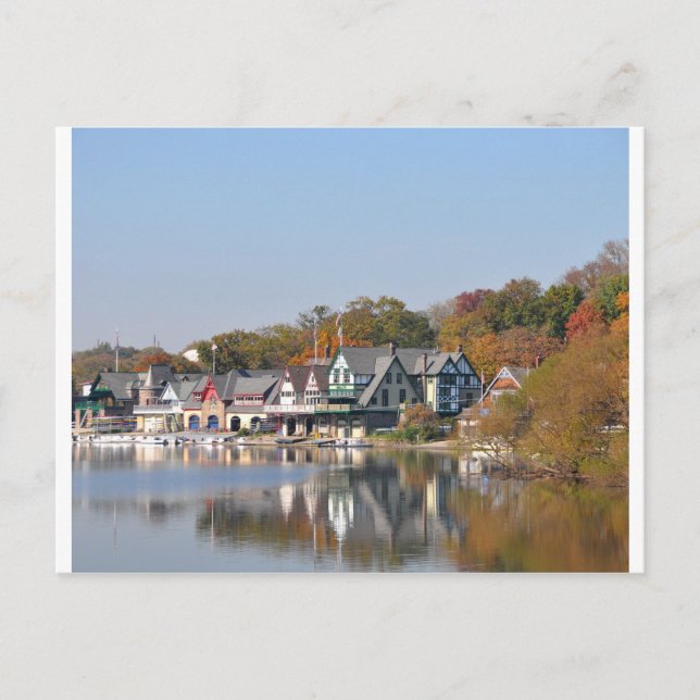Boathouse Row Philadelphia Postcard (Front)