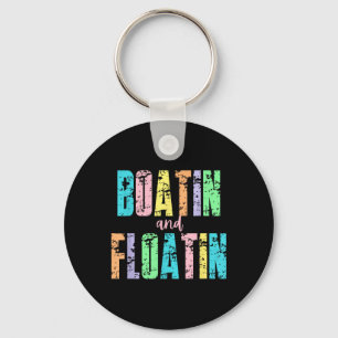 Boatin And Floatin Summer Lake Floating River Boat Key Ring