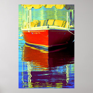 Boatin at Newport 2- Poster
