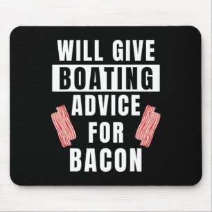Boating Advice For Con Captain Boater Funny Boat Mouse Mat