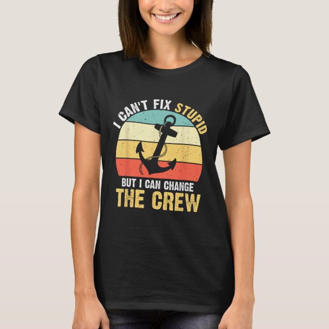 Boating Boat Captain  T-Shirt (Front)