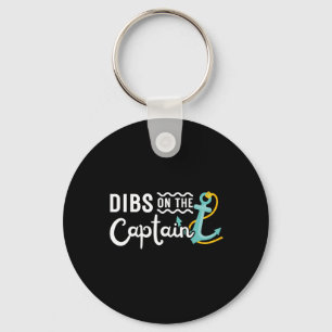 Boating Boat Owner Dibs On The Captain Pontoon Cru Key Ring