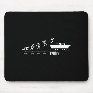 Boating Boats-captain Weekend Sport-boater Yachtin Mouse Mat