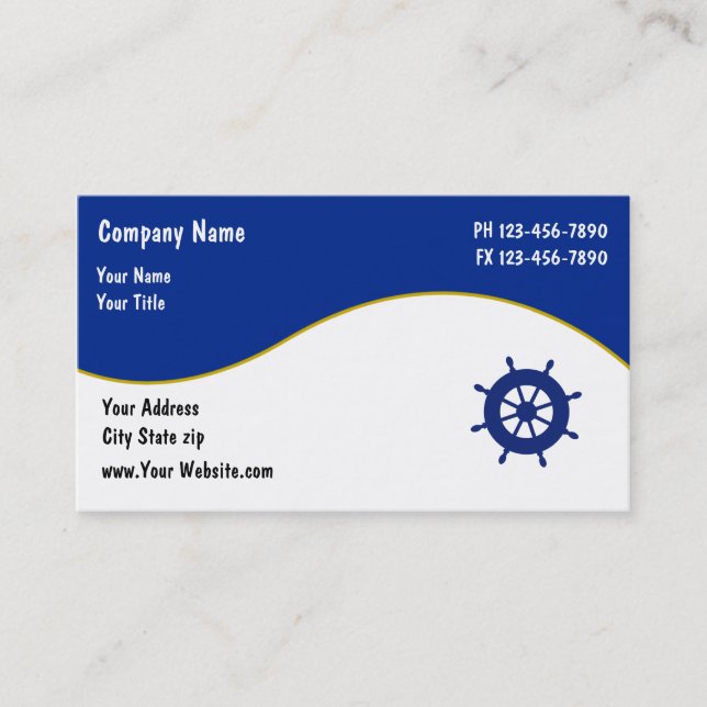 Boating Business Cards (Front)