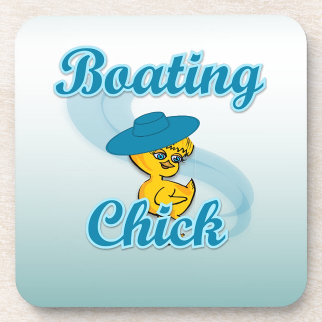 Boating Chick #3 Coaster (Front)