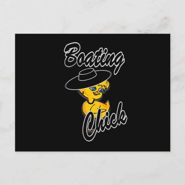 Boating Chick #4 Postcard (Front)