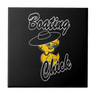 Boating Chick #4 Tile