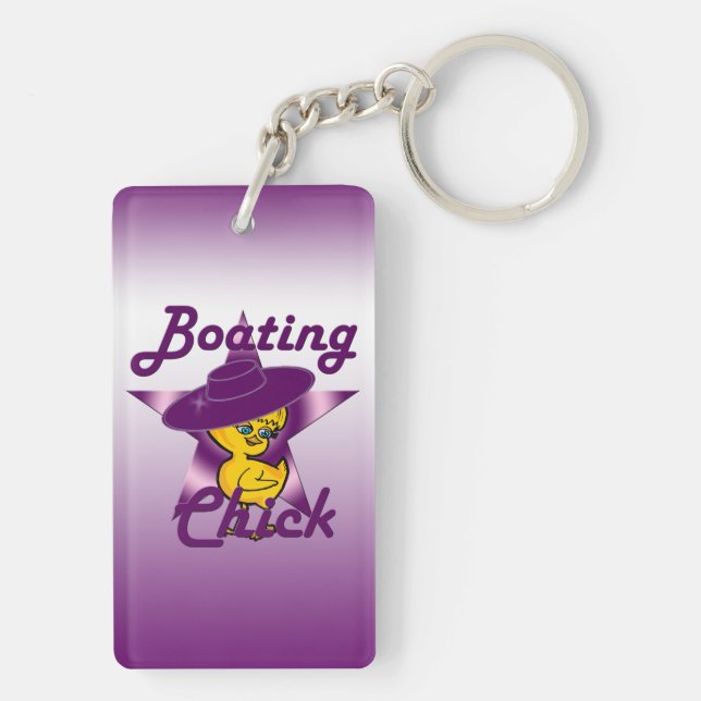 Boating Chick #9 Key Ring (Back)