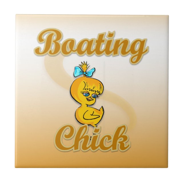 Boating Chick Tile (Front)