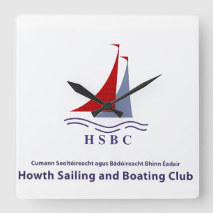 Boating Club image for square wall clock