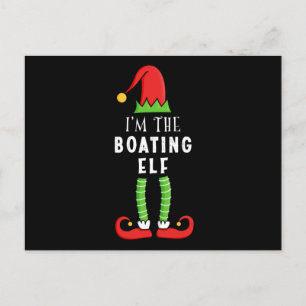 Boating Elf Christmas Matching Family Gift Postcard