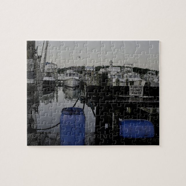 Boating Fishing Marina in Montauk New York Puzzle (Horizontal)