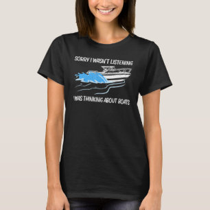 Boating For Men Women Boat Captain Boater Pontoon T-Shirt