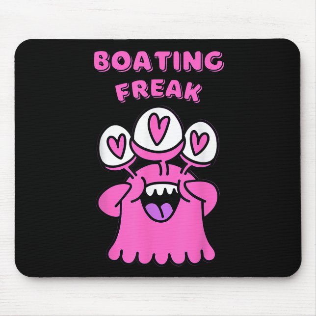 Boating Freak Nautical Sailing Enthusiast Adventur Mouse Mat (Front)