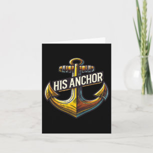 Boating Husband His Anchor Women Matching Couple  Card