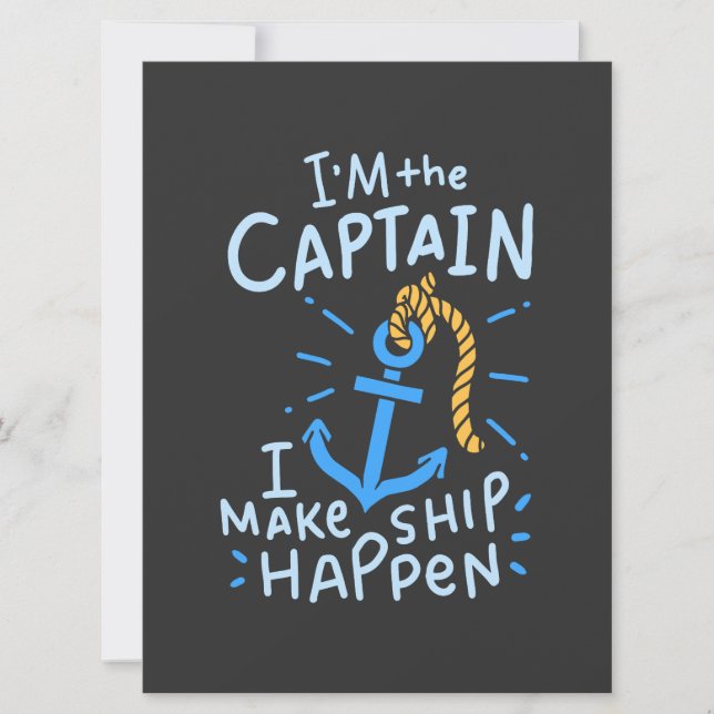 Boating - I'm The Captain (Front)