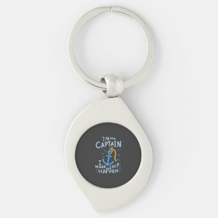 Boating - I'm The Captain Key Ring