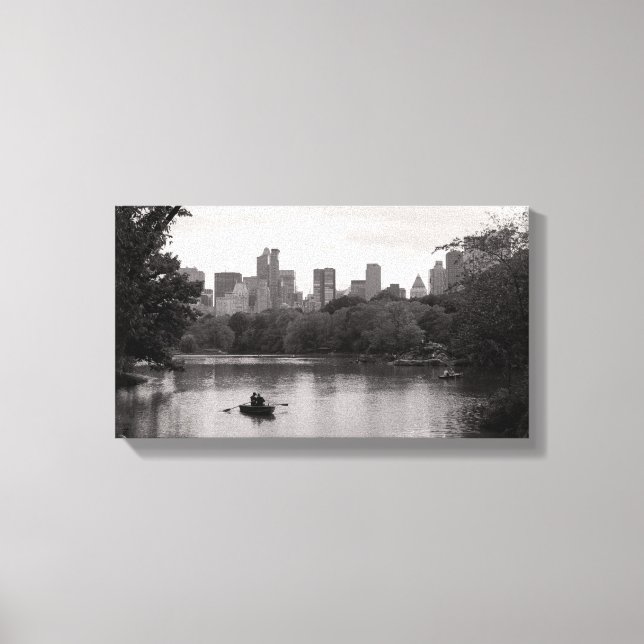 Boating in Central Park NYC (Canvas) Canvas Print (Front)