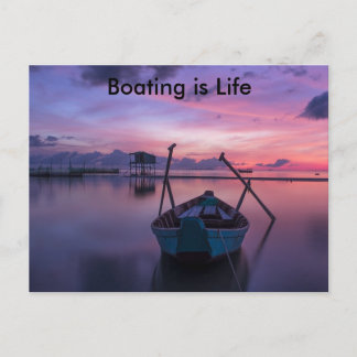 Boating is Life postcard