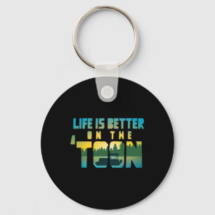 Boating Life Is Better On The Toon Pontoon Captain Key Ring
