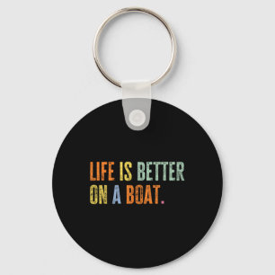 Boating Life On A Boat Funny Sailor I Love Sailing Key Ring