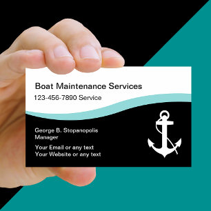 Boating Maintenance Business Cards