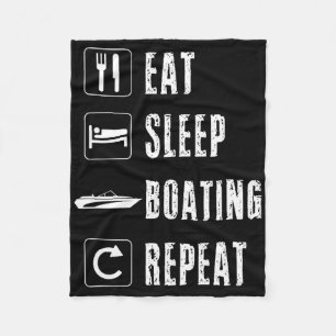 Boating Men Women Boataholic Boater Speed Powerboa Fleece Blanket
