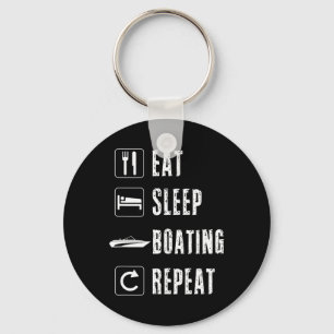 Boating Men Women Boataholic Boater Speed Powerboa Key Ring