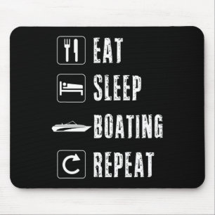 Boating Men Women Boataholic Boater Speed Powerboa Mouse Mat