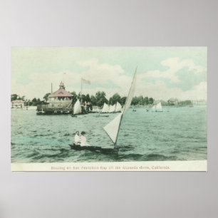 Boating on San Francisco BayAlameda, CA Poster