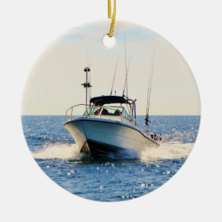 Boating on the Lake Ceramic Tree Decoration