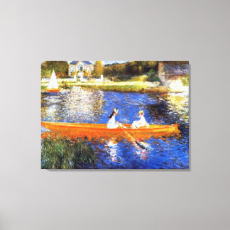 Boating on the Seine River Renoir Fine Art Canvas Print