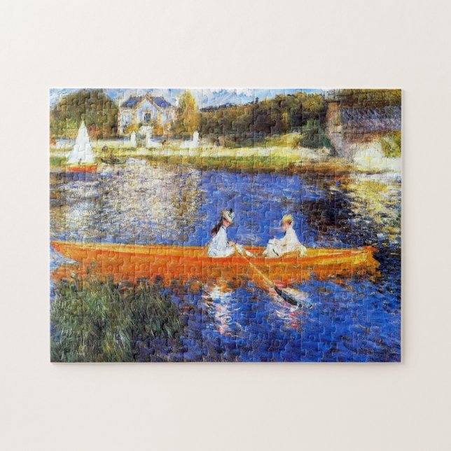 Boating on the Seine River Renoir Fine Art Jigsaw Puzzle (Horizontal)