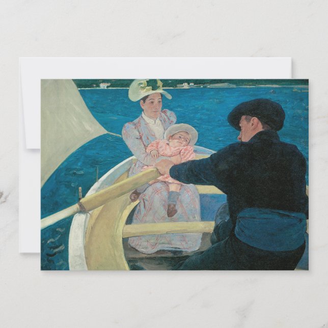 Boating Party by Mary Cassatt, Vintage Fine Art (Front)